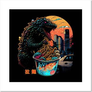 Ramen Godzilla Posters and Art